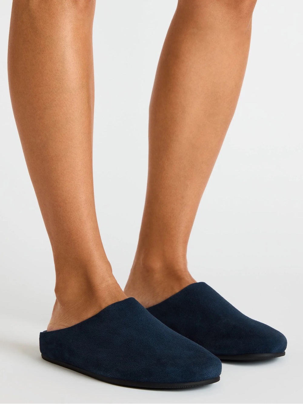 Steve Madden Fern Navy Suede Slides, 8